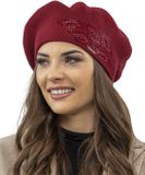 Vivisence Dames Baret - Wijnrood