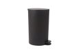King Home P1597215/A afvalemmer met pedaal, polypropyleen, 3 liter, zwart, 14,5 x 15,5 x 27H
