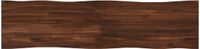 vidaXL Tafelblad Rechthoekig 140 x 40 x 3 cm Donkerbruin Glas
