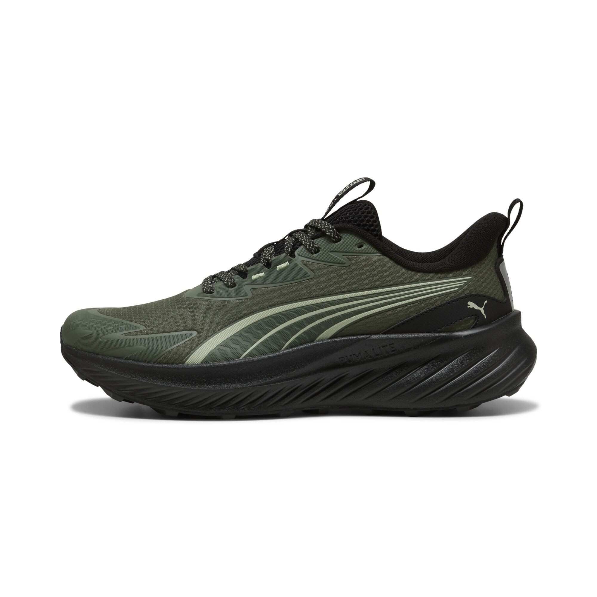 Puma Pounce Lite 2 Unisex Road Running Shoes, Moss Veil Soft Foam PUMA Black, 40 EU