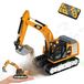 RC Excavator speelgoed - Bestuurbaar op afstand - 1:64 - Met licht en geluid - Vanaf 3 jaar