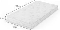 Vitalispa Kinder matras – 80 x 160 cm Wit