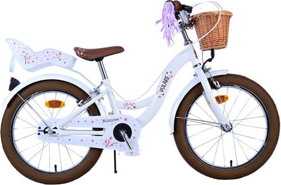 Volare Blossom Kinderfiets - Meisjes - 18 inch - Wit