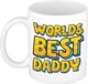 Bellatio Decorations Mok voor Papa - Beste Papa - Geel - 300 ml