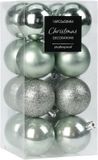 Koopman International Christmas Decoration boules de Noël 24x -3cm-plastique -vert menthe