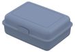Pausen-Box Lunchbox en plastique bio - boîte à pain solide avec fermeture à clic, adaptée aux enfants et aux adultes - bleu barbeau