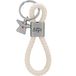 GRUSS & CO Sleutelhanger engel | hanger bestaande uit een ring gevlochten beschermengel | 48364, meerkleurig, 12 cm, motief engel