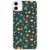 Liberty Bedrukt siliconen hoesje compatibel met iPhone 11 monstera