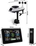 Berdsen Weerstation met wind- en regensensor BD-914 zwart