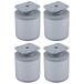 cyclingcolors 4 pieds de meuble Ø 60 mm hauteur 60 mm en aluminium avec réglage 15 mm universel pour canapé, armoire, cuisine, salle de bain, chrome mat