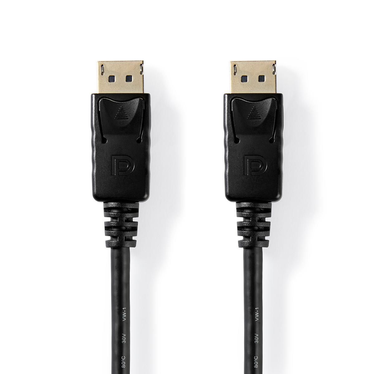 Nedis CCGT37010BK20 DisplayPort kabel 2 m Zwart