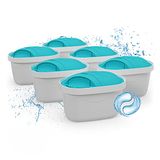 Wessper Waterfilter, wit-blauw, 6 stuks