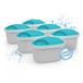 Wessper Waterfilter, wit-blauw, 6 stuks