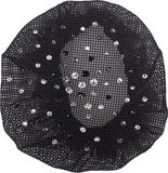 QHP Quality Horse Products QHP Crystal strass haatnetje / Knotnetje Black - Silver