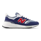 New Balance 997 Sneakers - Donkerblauw/Lichtblauw/Rood