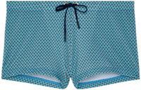 HOM Cappuccino Swim Short Blue Print Mannen L