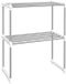 vidaXL Étagère pour micro-ondes 51x27x63 cm aluminium blanc