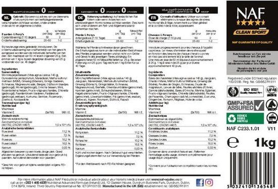 NAF Equine NAF Cushinaze - Ondersteuning Oudere Paarden - 1 kg