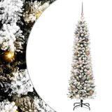 vidaXL Sapin de Noël Artificiel Blanc 150 cm PVC et Métal et Plastique