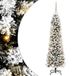 vidaXL Sapin de Noël Artificiel Blanc 150 cm PVC et Métal et Plastique
