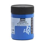 Pébéo - Acrylverf Fine Studio acrylverf blauw – Cyaan Primair Ondoorzichtig – 500 ml 171049