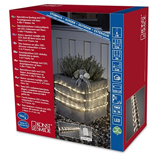 KONSTSMIDE LED monocolore 3744-100 Catena luminosa 6.5 m Bianco caldo