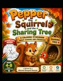 Pepper the Squirrel and the Sharing Tree: A Coloring Storybook About Sharing and Friendship