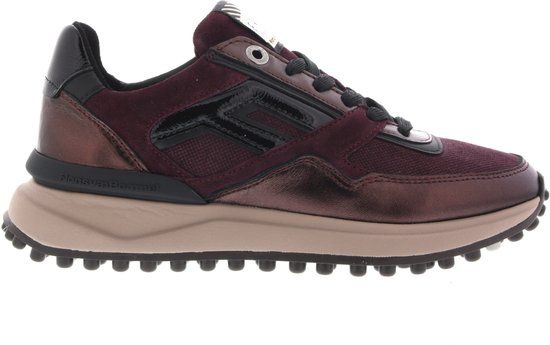 Floris van Bommel Sfw-10170 Noppi Sneakers - Textiel - Dames - Rood - Maat 38