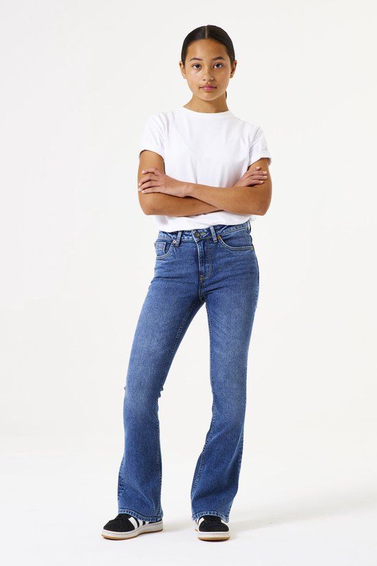 Garcia Rianna Meisjes Flared Fit Jeans Blauw
