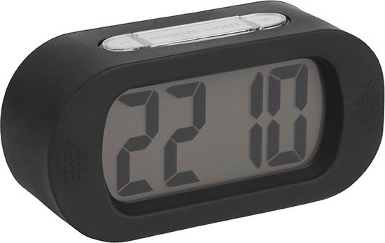 Karlsson Alarm clock Gummy rubberized black