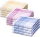 Swan Textiel 12 stuks Dames zakdoeken Ruit - Katoenen zakdoeken met ruit print - 30 - Blauw