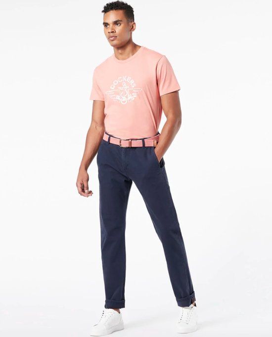 Dockers Smart 360 Flex Chino Slim Fit Heren Broek - Navy - Maat 32/34