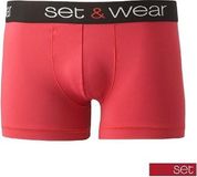 Set Robbe Textiel Heren Microfiber Boxershort / Hipster 18453 - Rood / M