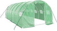 vidaXL Tuinkas met stalen frame, groen, 18 m², 6x3x2 meter