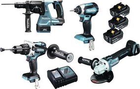 Makita Combiset DLX4090TJ1 3 x accu 18V 5.0AH