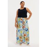 YOEK Gebloemde Broek Multi