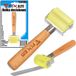 Fixem FX01480 - Rouleau adapté aux poids - Poignée en bois - Rouleau en caoutchouc - Longueur 17 cm