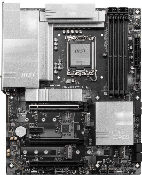 MSI PRO Z890-P WIFI - Moederbord - Intel Z890 - ATX - LGA 1851 - DDR5 - WiFi