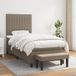 Maison Exclusive - Sommier à lattes de lit avec matelas taupe 80x200 cm tissu