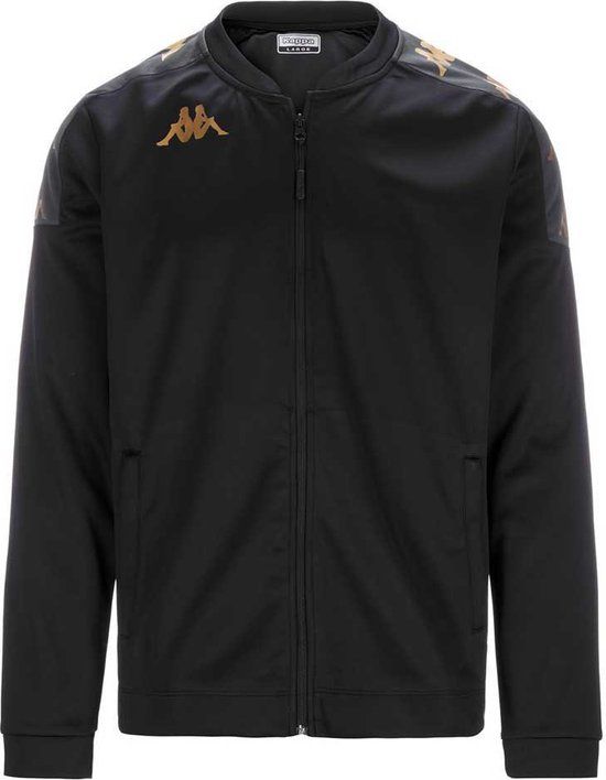 Kappa Giullio Half Zip Sweatshirt - Black/Grey Dk - Men - Size XXL - Football - Polyester - 2023