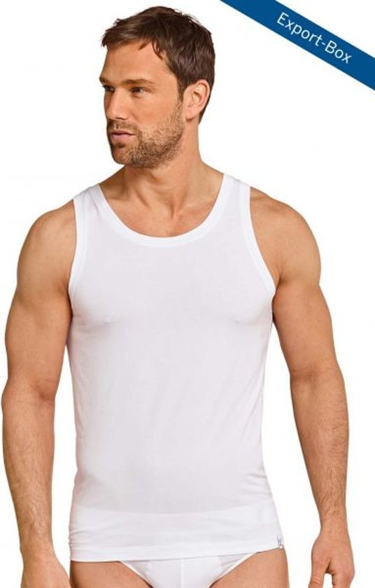 Schiesser Long Life Soft Heren Onderhemd - Wit - Maat XL