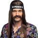Boland - Snor Hippie - Volwassenen - Mannen - Hippie - 60's & 70's