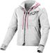Macna District veste textile moto femme, gris clair, taille M