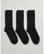 Gant Soft Sokken 3 Paren Zwart EU 40-42 Man