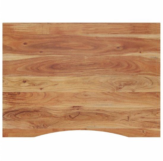 vidaXL Bureaublad rechthoekig 110x80x2,5 cm massief acaciahout