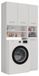 3xE living Meuble de salle de bain 96 cm, 4 portes, blanc