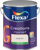 Flexa Creations Muurverf - Extra Mat - Vleugje Turf - 5 liter