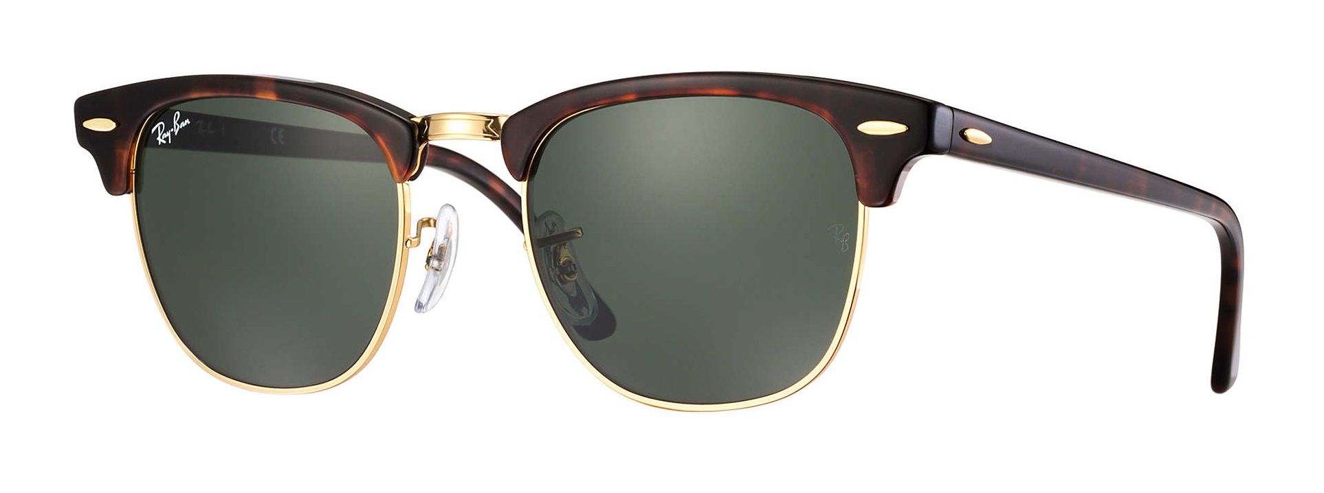Ray-Ban Clubmaster RB3016 W0366 Zonnebril - Bruin - Groen - 49mm