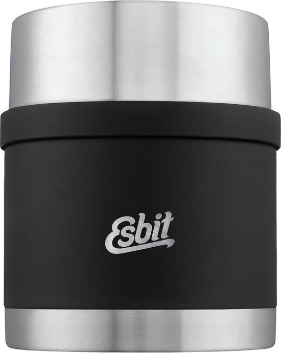 Esbit Sculptor Thermos Voedselcontainer - 500 ml - RVS - Zwart