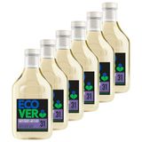 Ecover 6x Vloeibaar Wasmiddel Zwart & Donker - Limoen & Lotus 31 Wasbeurten 1,43 liter